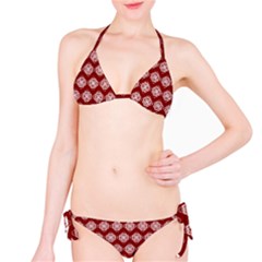 Abstract Knot Geometric Tile Pattern Classic Bikini Set