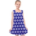 Abstract Knot Geometric Tile Pattern Kids  Cross Back Dress View1