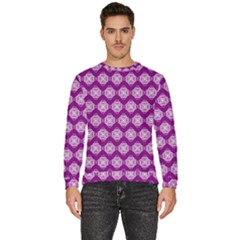 Abstract Knot Geometric Tile Pattern Men s Fleece Sweatshirt