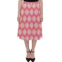 Abstract Knot Geometric Tile Pattern Classic Midi Skirt