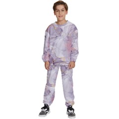 Liquid Marble Kids  Sweatshirt Set by BlackRoseStore