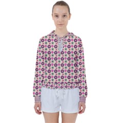 Cute Floral Pattern Women s Tie Up Sweat by GardenOfOphir