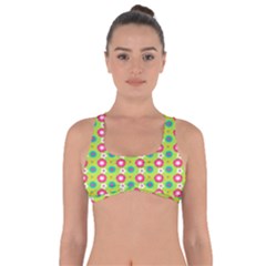 Cute Floral Pattern Got No Strings Sports Bra by GardenOfOphir