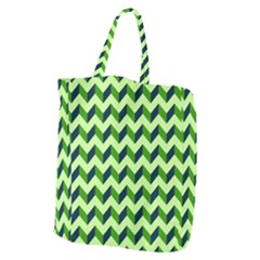 Modern Retro Chevron Patchwork Pattern Giant Grocery Tote by GardenOfOphir