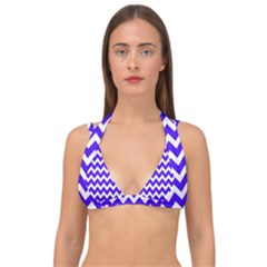 Chevron Pattern Gifts Double Strap Halter Bikini Top by GardenOfOphir