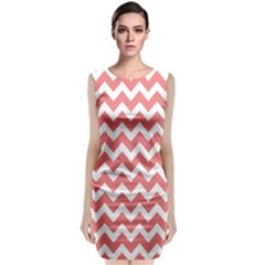 Chevron Pattern Gifts Sleeveless Velvet Midi Dress