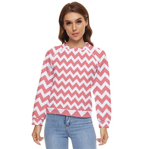 Chevron Pattern Gifts Women s Long Sleeve Raglan Tee by GardenOfOphir