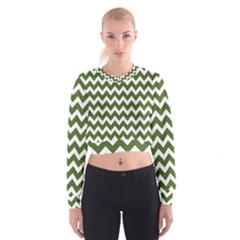 Chevron Pattern Gifts Cropped Sweatshirt