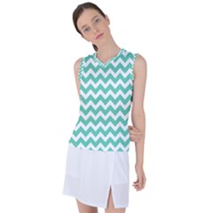 Chevron Pattern Giftt Women s Sleeveless Sports Top by GardenOfOphir