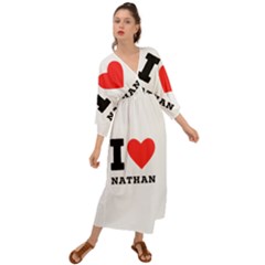 I Love Nathan Grecian Style  Maxi Dress