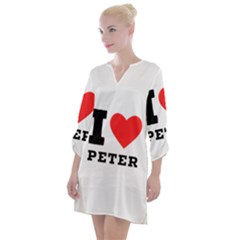 I Love Peter Open Neck Shift Dress by ilovewhateva