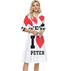 I Love Peter Classy Knee Length Dress by ilovewhateva