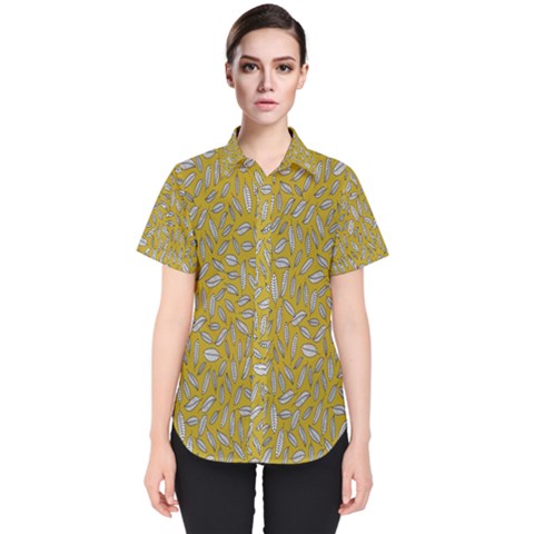 Leaves-014 Women s Short Sleeve Shirt by nateshop