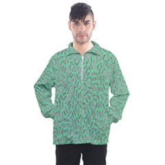 Leaves-015 Men s Half Zip Pullover