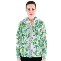 Leaves-37 Women s Zipper Hoodie