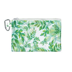 Leaves-37 Canvas Cosmetic Bag (medium)