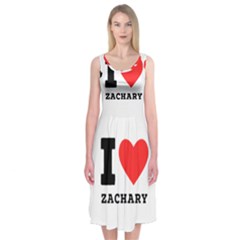 I Love Zachary Midi Sleeveless Dress by ilovewhateva