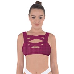 Red Bandaged Up Bikini Top by nateshop