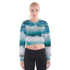 Waves Cropped Sweatshirt