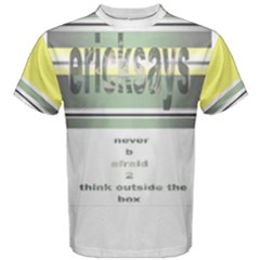 31 Think Outside The Box Ericksays Men s Cotton Tee by tratney