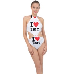 I Love Eric Halter Side Cut Swimsuit by ilovewhateva