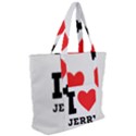 I love jerry Zip Up Canvas Bag View2