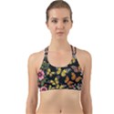 Flowers Butterfly Blooms Flowering Spring Back Web Sports Bra View1