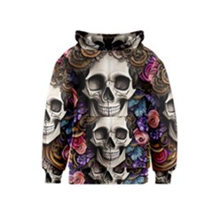 Skull Bones Kids  Pullover Hoodie by GardenOfOphir
