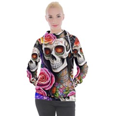 Sugar Skull Women s Hooded Pullover by GardenOfOphir