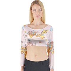 Mohanad Fa Long Sleeve Crop Top by mohanadfa