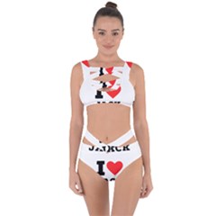 I Love Jack Bandaged Up Bikini Set  by ilovewhateva