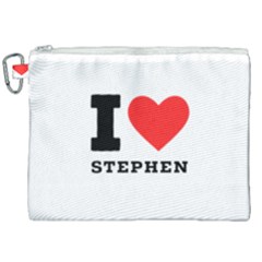 I Love Stephen Canvas Cosmetic Bag (xxl) by ilovewhateva