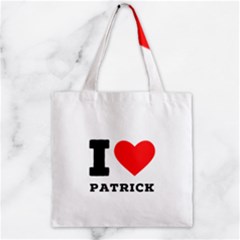 I Love Patrick  Zipper Grocery Tote Bag by ilovewhateva