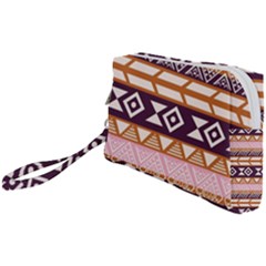 Print Pattern Design Vintage Wristlet Pouch Bag (small) by Ravend