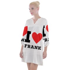 I Love Frank Open Neck Shift Dress by ilovewhateva