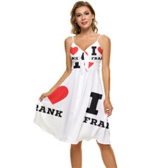 I Love Frank Sleeveless Tie Front Chiffon Dress by ilovewhateva