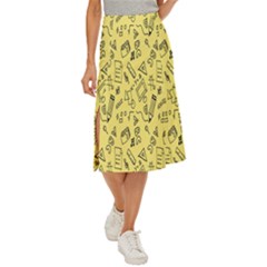 Back-to-school Midi Panel Skirt