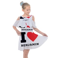 I Love Benjamin Kids  Shoulder Cutout Chiffon Dress