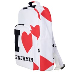 I Love Benjamin Double Compartment Backpack by ilovewhateva