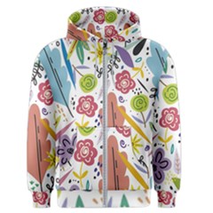 Flowers-101 Men s Zipper Hoodie