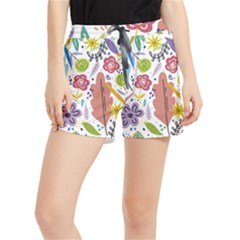 Flowers-101 Women s Runner Shorts by nateshop