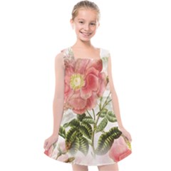 Flowers-102 Kids  Cross Back Dress by nateshop