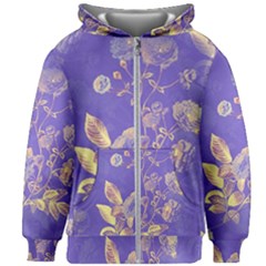 Flowers-103 Kids  Zipper Hoodie Without Drawstring