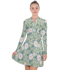 Flowers-108 Long Sleeve Panel Dress by nateshop