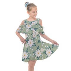 Flowers-108 Kids  Shoulder Cutout Chiffon Dress by nateshop