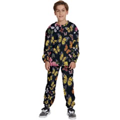 Flowers-109 Kids  Sweatshirt Set by nateshop