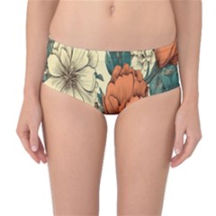 Generated Mid-waist Bikini Bottoms by nateshop