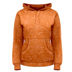 Orange-chaotic Women s Pullover Hoodie