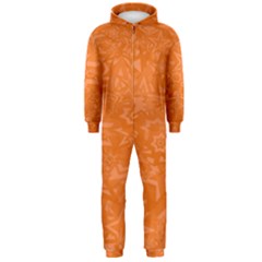 Orange-chaotic Hooded Jumpsuit (men)