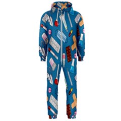 Medicine Pattern Hooded Jumpsuit (men) by SychEva